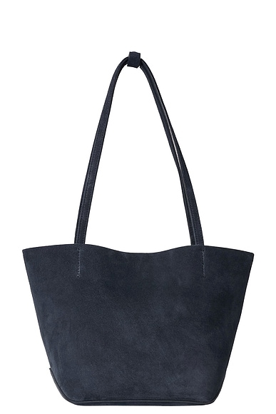 The Row Park Edge Medium Tote Bag in Blue Navy ANS