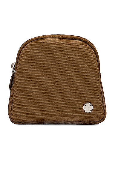 The Row Circle Pouch in Taupe