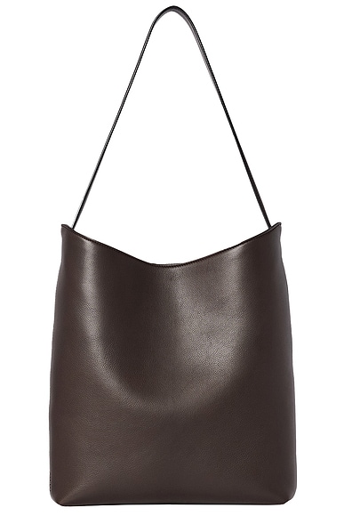 The Row Alma Shoulder Bag in Dark Brown ANS