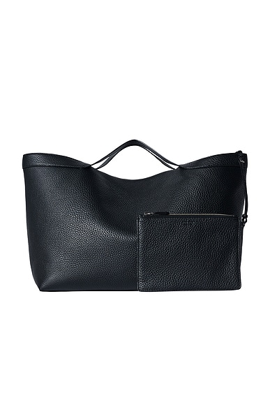 The Row Large Kit Tote Bag in Black ANS
