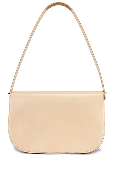 The Row Marion Leather Shoulder Bag In Bone Pld | ModeSens