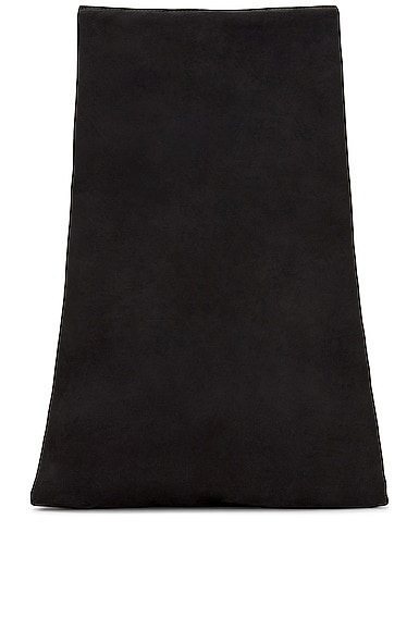 The Row Glove Small Clutch Bag In Nubuck Leather In Black