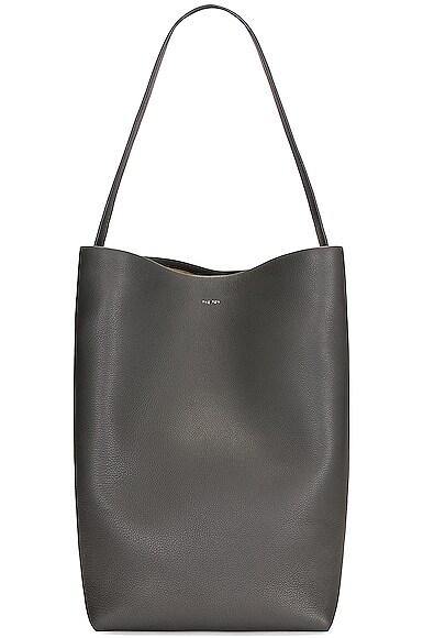 The Row Large N/S Park Tote in Charcoal PLD | FWRD