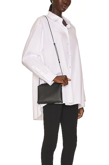 Shop The Row Nu Mini Twin Crossbody Bag In Black Shg