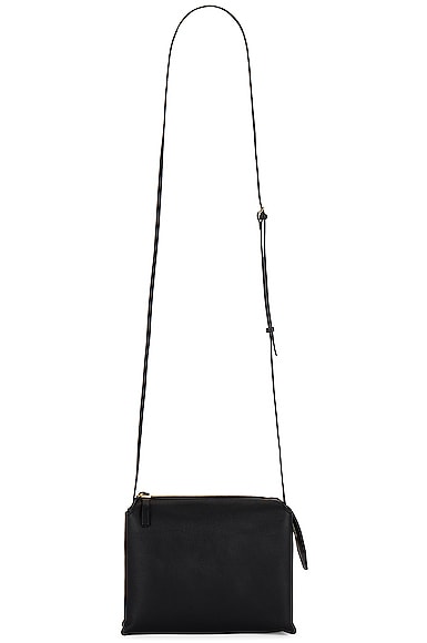 The Row Mini Nu Twin Bag In Smooth Calfskin In Black | ModeSens