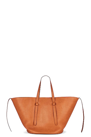 THE ROW EW Jasper in Leather オーバーサイズ トートバッグ THE ROW EW Jasper in Leather オーバーサイズ トートバッグ