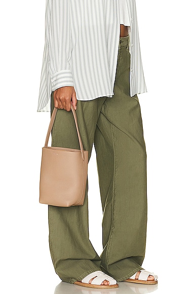 Shop The Row Small North South Park Tote In Dark Taupe