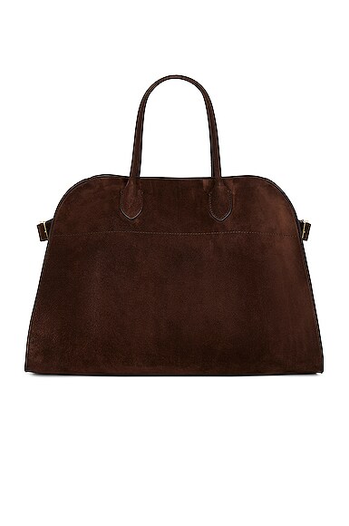 The Row Soft Margaux 15 Bag in Mocha | FWRD