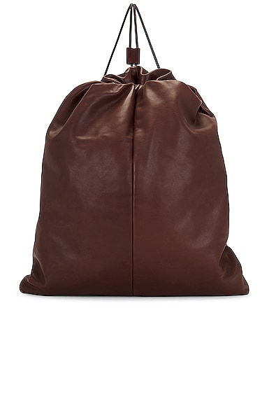 The Row Puffy Backpack In Chocolate Pld