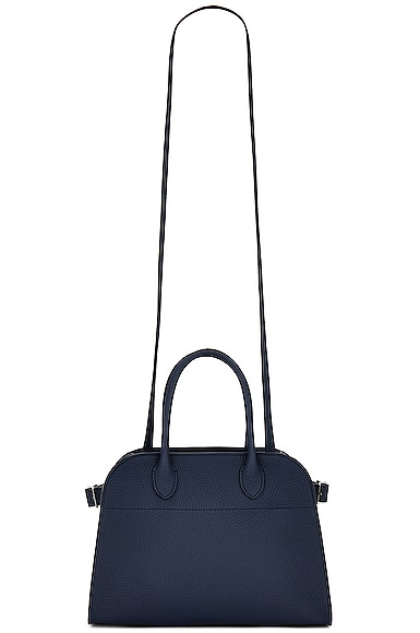 The Rowマルゴー１０　ネイビー The Row Soft Margaux 10 Bag in Indigo Pld | FWRD