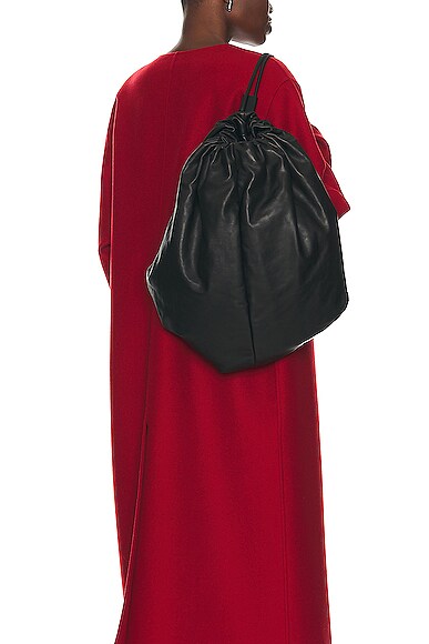 The Row Puffy Backpack in Black Smart Closet