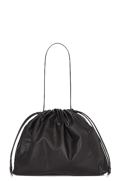 The Row Angy Hobo Bag in Dark Brown PLD