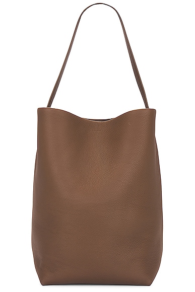 The Row Large N/S Park Tote Bag in Dark Olive PLD