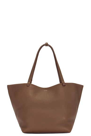 The Row Park Tote Three Bag in Dark Olive PLD