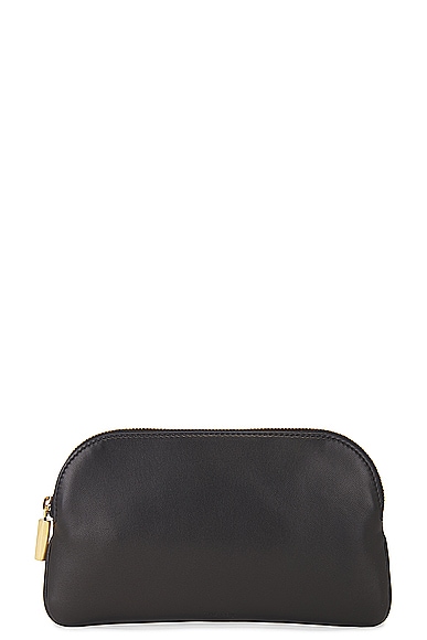 The Row Ew Circle Pouch In Black