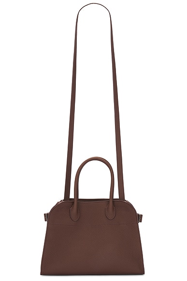 The Row Soft Margaux 10 Bag in Dark Mocha | FWRD