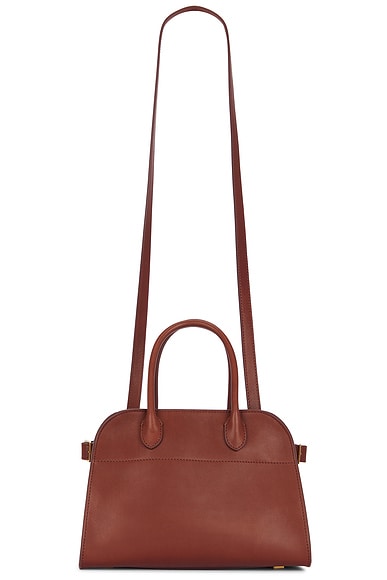 The Row Soft Margaux 10 Bag in New Burgundy Ang