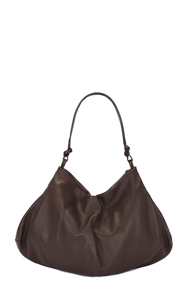 The Row Samia Bag in Dark Brown