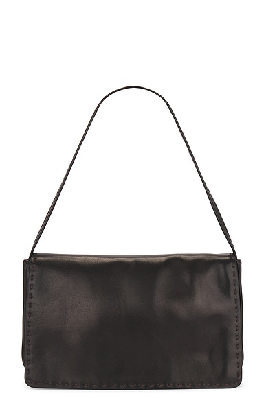 The Row Nuance Shoulder Bag in Black Ans
