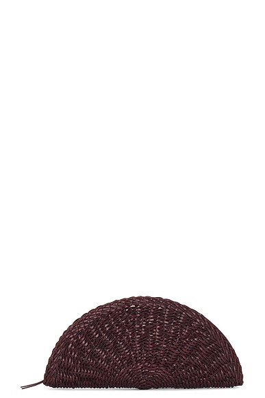 The Row Sunset Clutch in Burgundy SHG