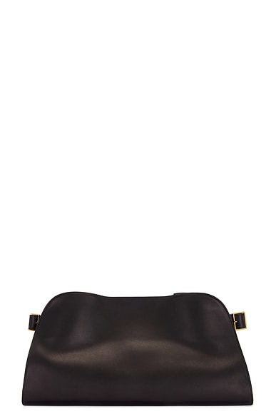 The Row Margaux EW Clutch in Black SHG | FWRD