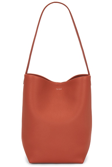 The Row Medium N/S Park Tote in Dark Olive PLD | FWRD