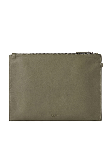 The Row Wristlet Pouch in Sage ANS
