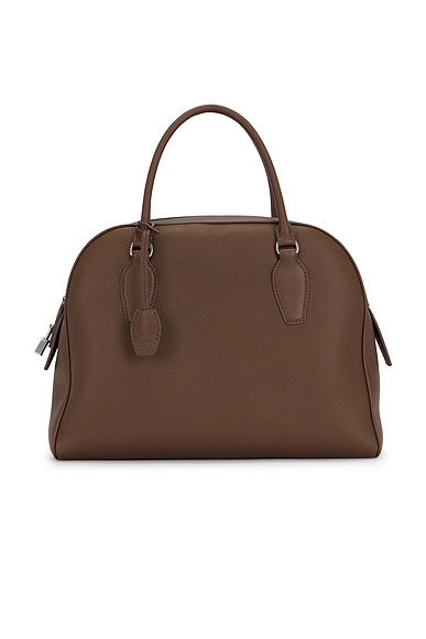 The Row India 12.00 Bag in Dark Olive Ans