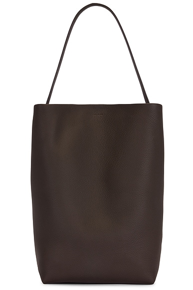 The Row Large N/S Park Tote in Deep Brown