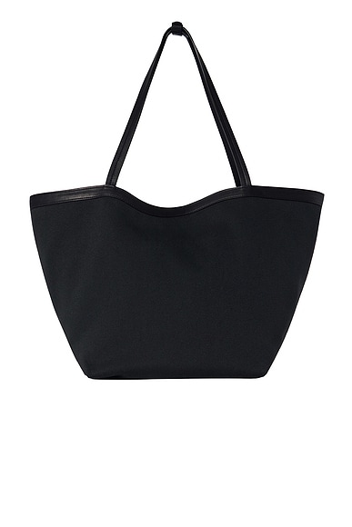 The Row Park Tote Three Canvas in Black, Black, & Blue ANS