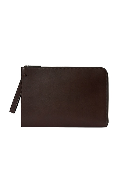 The Row Large Portfolio Wristlet in Amaranto ANS