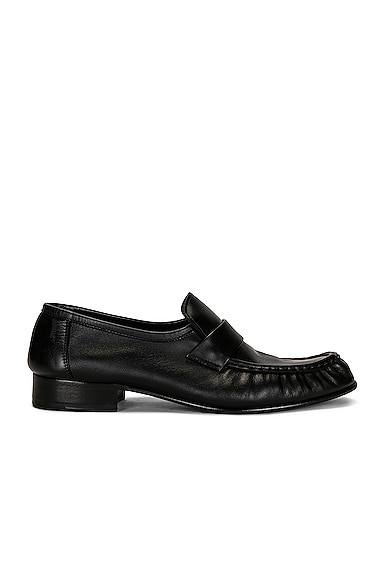 The Row Soft Loafer in Black