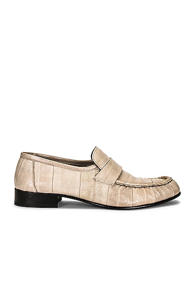 The Row Soft Loafers in Beige