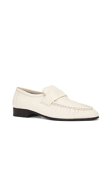 Shop The Row Soft Loafer In Cream