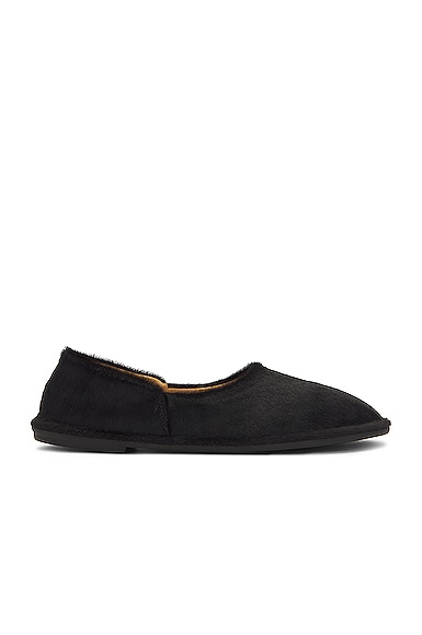 The Row Canal Slip On Slippers in Black