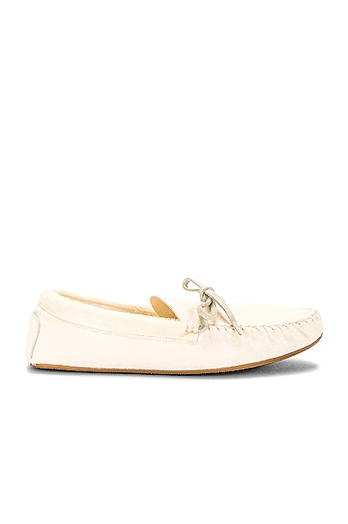 The Row Lucca Moccasin in Milk