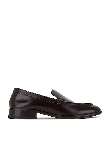 The Row Mensy Loafer in Bordeaux