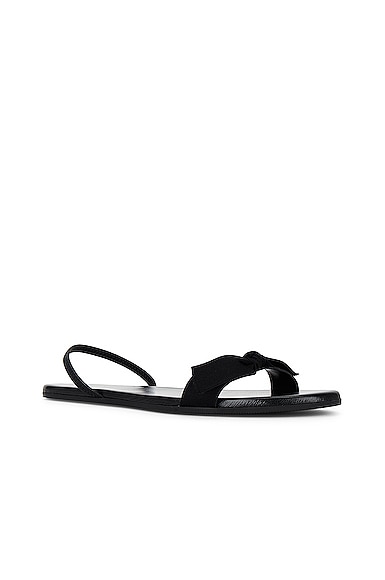 Shop The Row Bow Sandal In Black