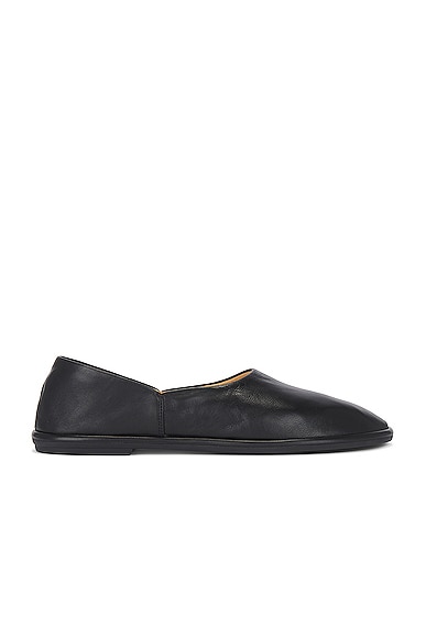 The Row Canal Slip On Slippers in Black