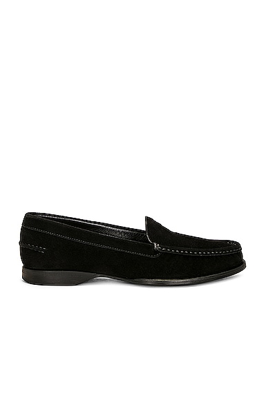 The Row New Soft Loafer In Black