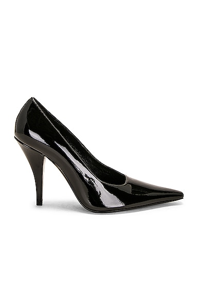 The Row Lana Leather Point-toe Pumps In Black