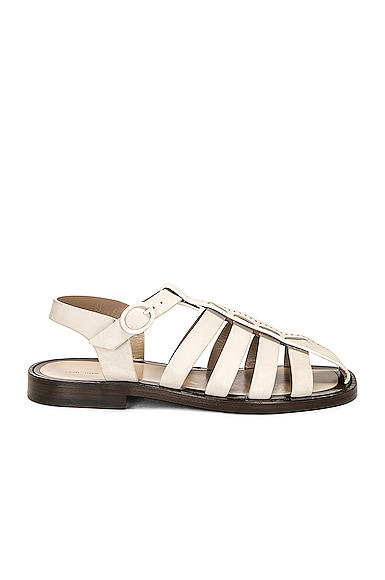 The Row Pablo Sandal in White