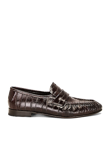 The Row Soft Loafer in Brown