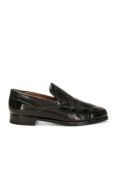 The Row Enzo Loafer In Black