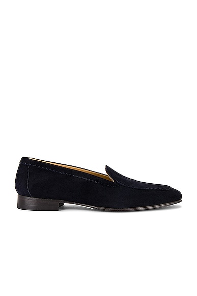 The Row Sophie Loafer in Deep Navy