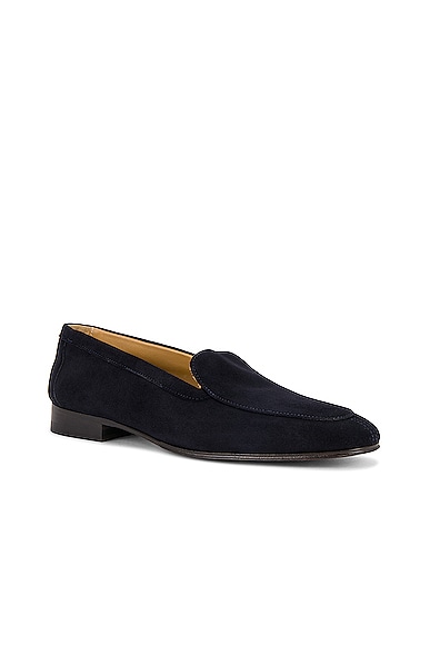 Shop The Row Sophie Loafer In Deep Navy