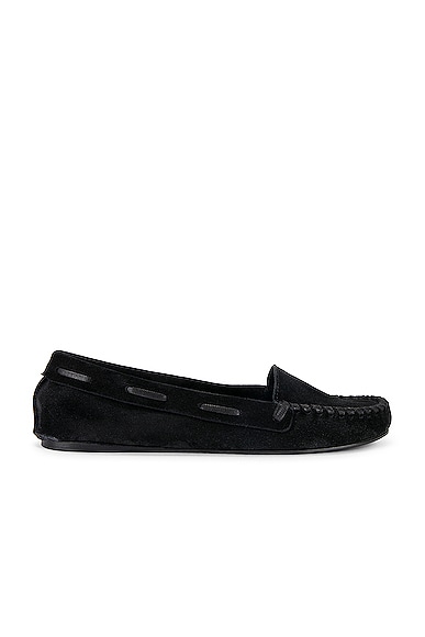 The Row Mabel Moc Loafer in Black