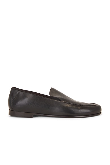 The Row Colette Loafer in Chocolate