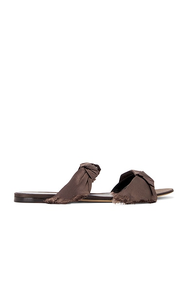 The Row Voluptas Sandal in Brown | FWRD