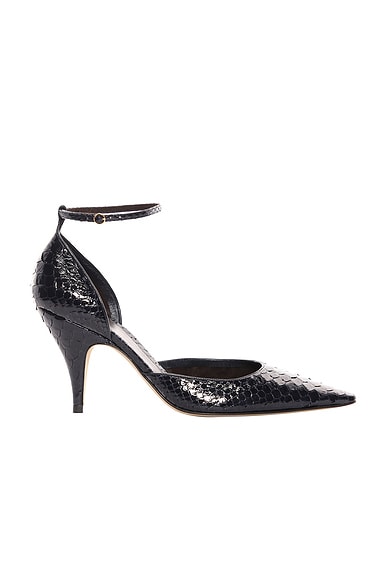 The Row Uxor D'orsay Python Pump in Midnight